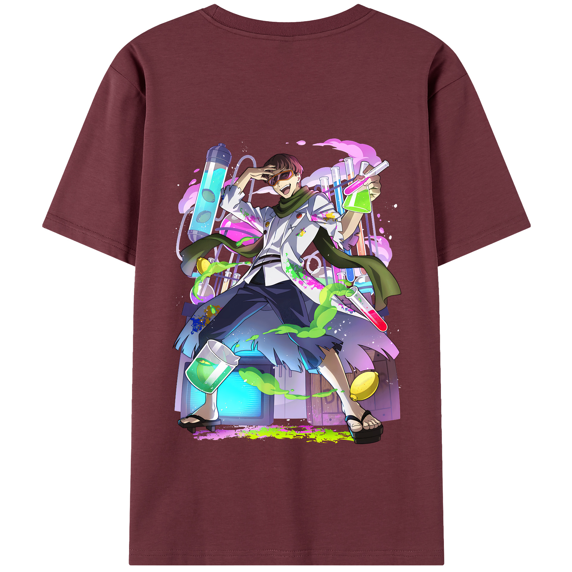 （画像用） 文豪ストレイドッグス Bungo Stray Dogs 綿100％半袖Tシャツ（背面プリント）
